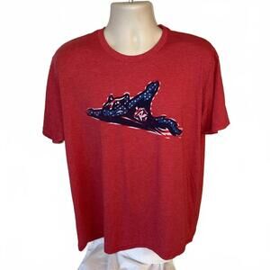 108 STITCHES Richmond Flying Squirrels  Red Size XL  Minor League T-Shirt‎